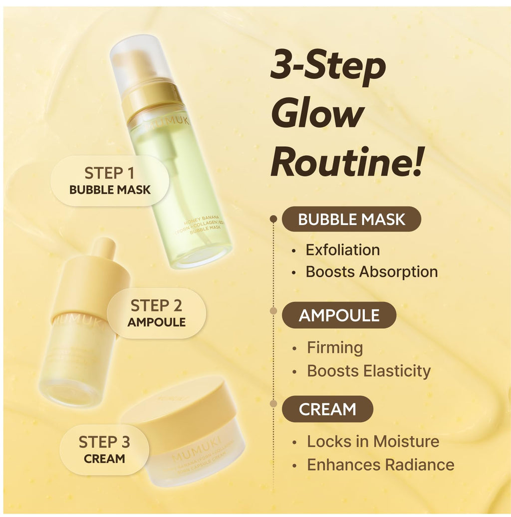 Honey Banana PDRN 3-Step Skincare Set